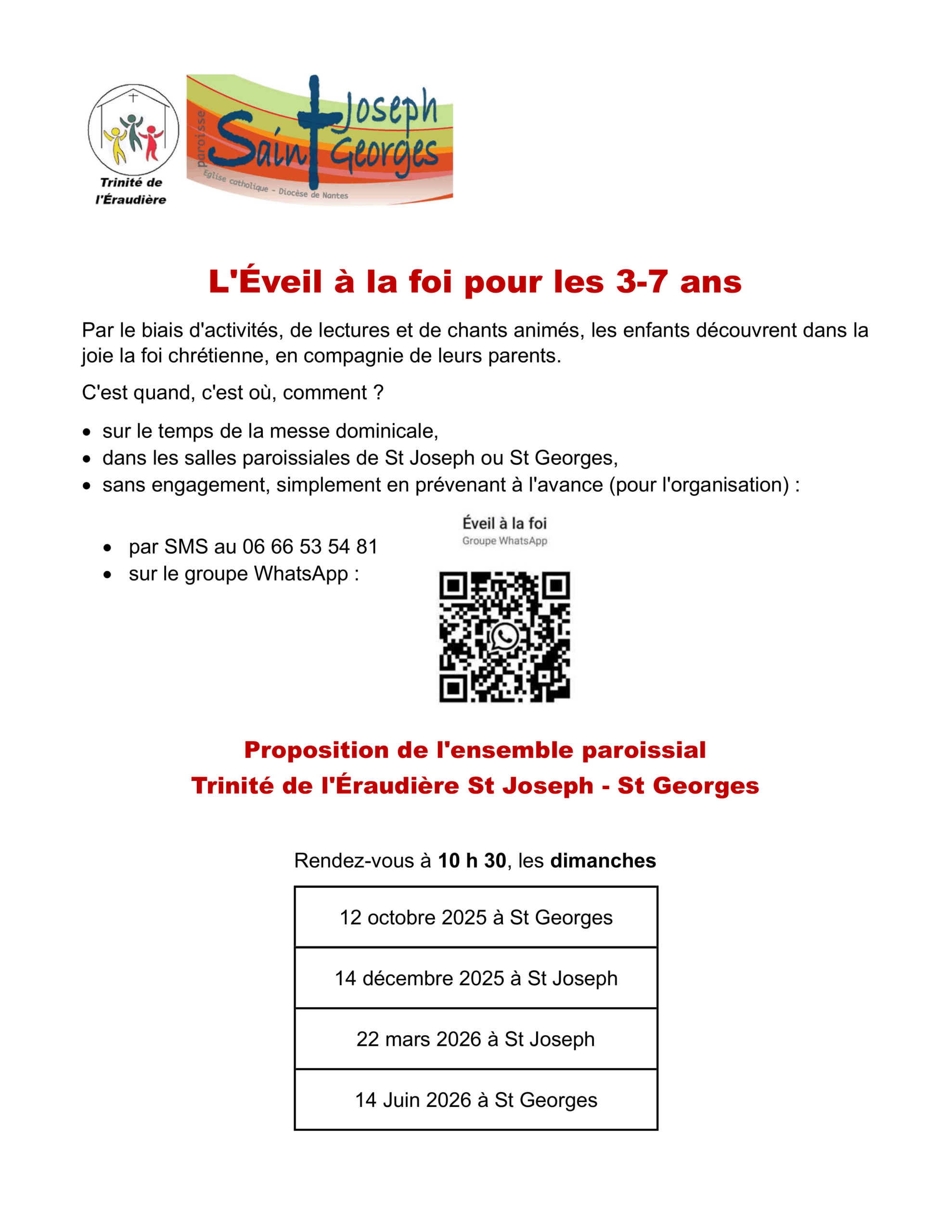 Éveil à la foi