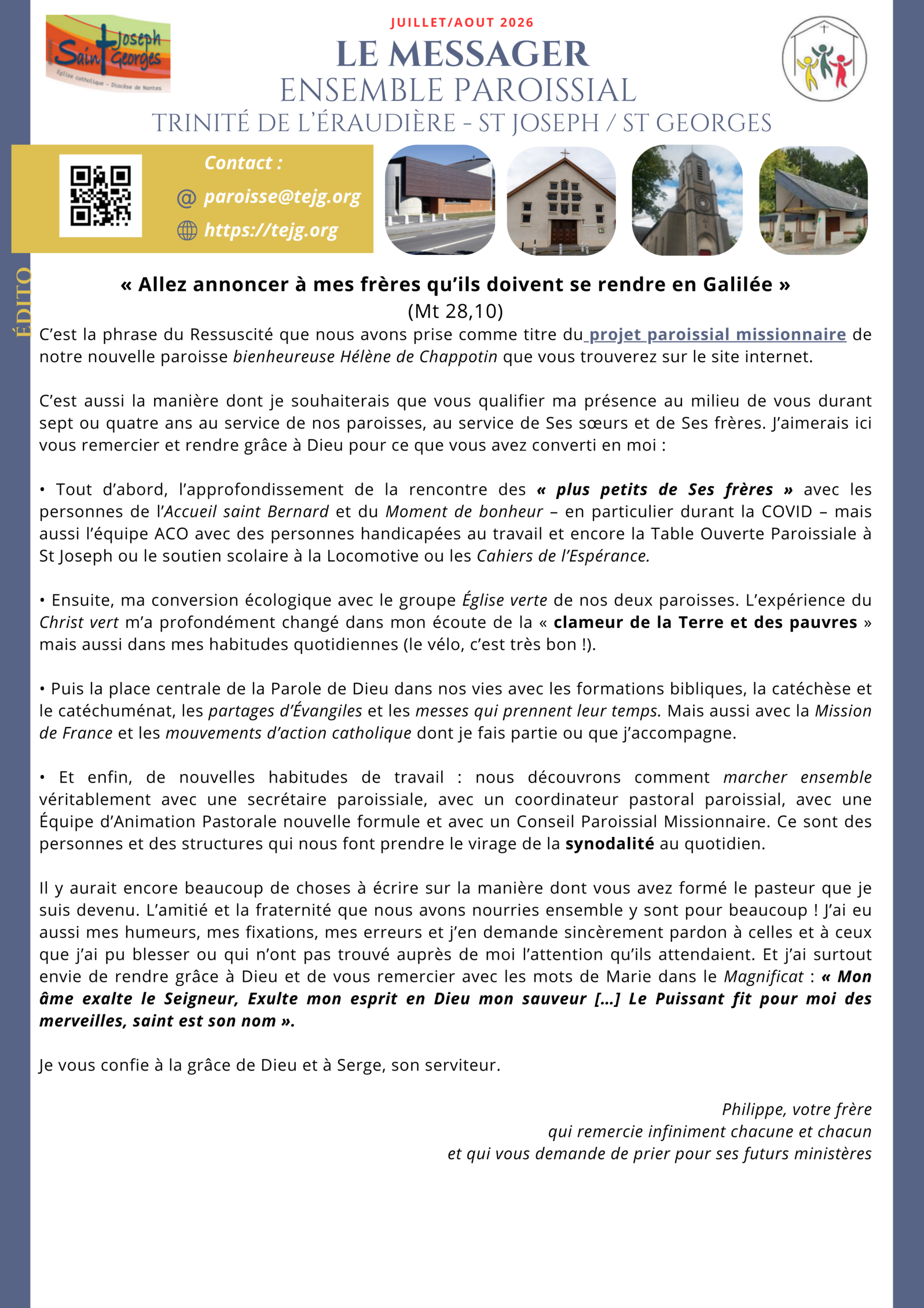 Messager de l&rsquo;été